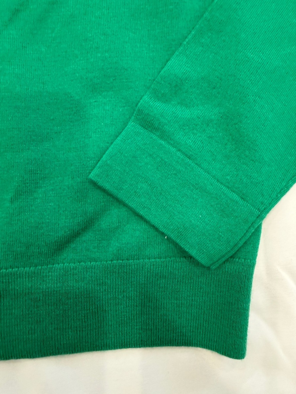 Banana Republic Extra Fine Merino Green Crewneck Button-Front Women's Cardigan-L - Picture 4 of 9